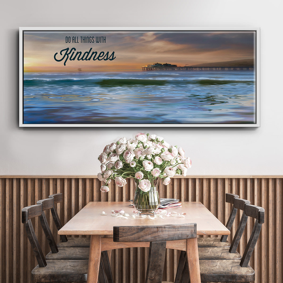 Kindness - Floater Framed Canvas Print