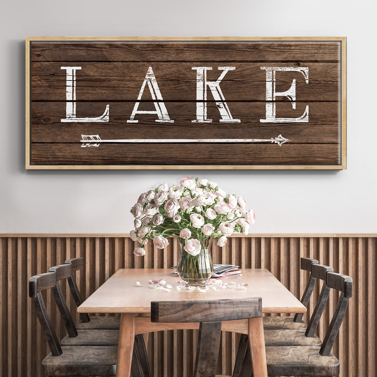 To the Lake - Floater Framed Canvas Print