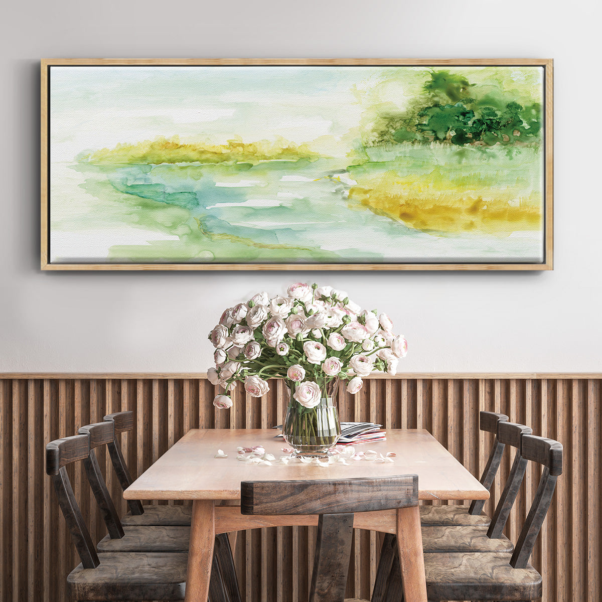 Dreamy Inlet - Floater Framed Canvas Print