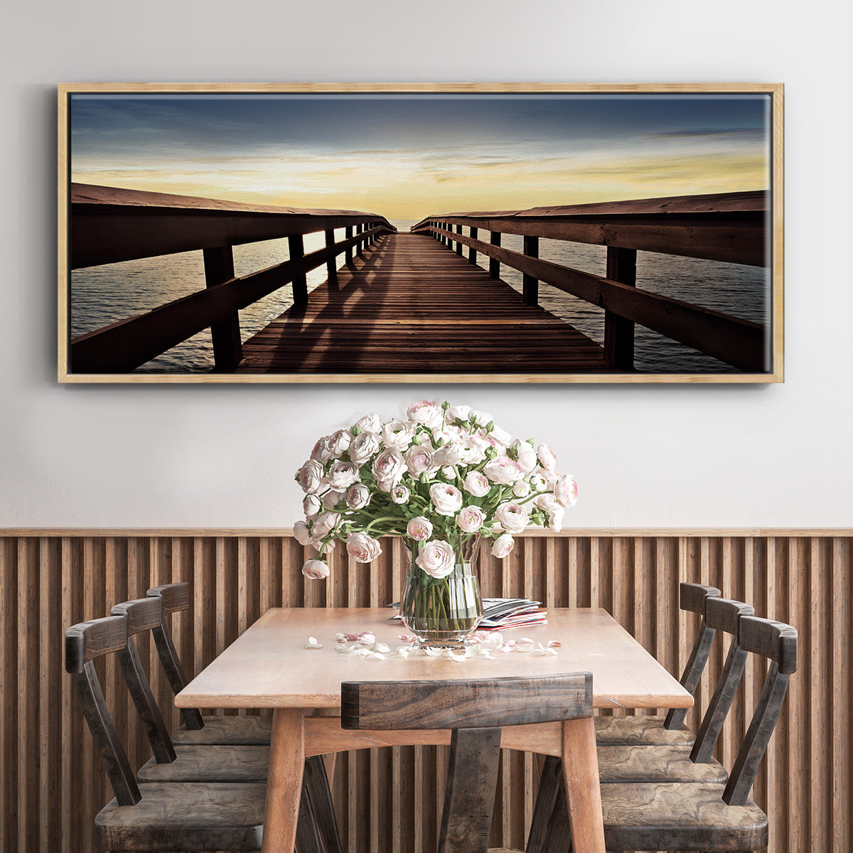 Naples Cove - Floater Framed Canvas Print