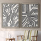 Dots and Dashes I - Premium Framed Canvas 2 Piece Set - Ready to Hang