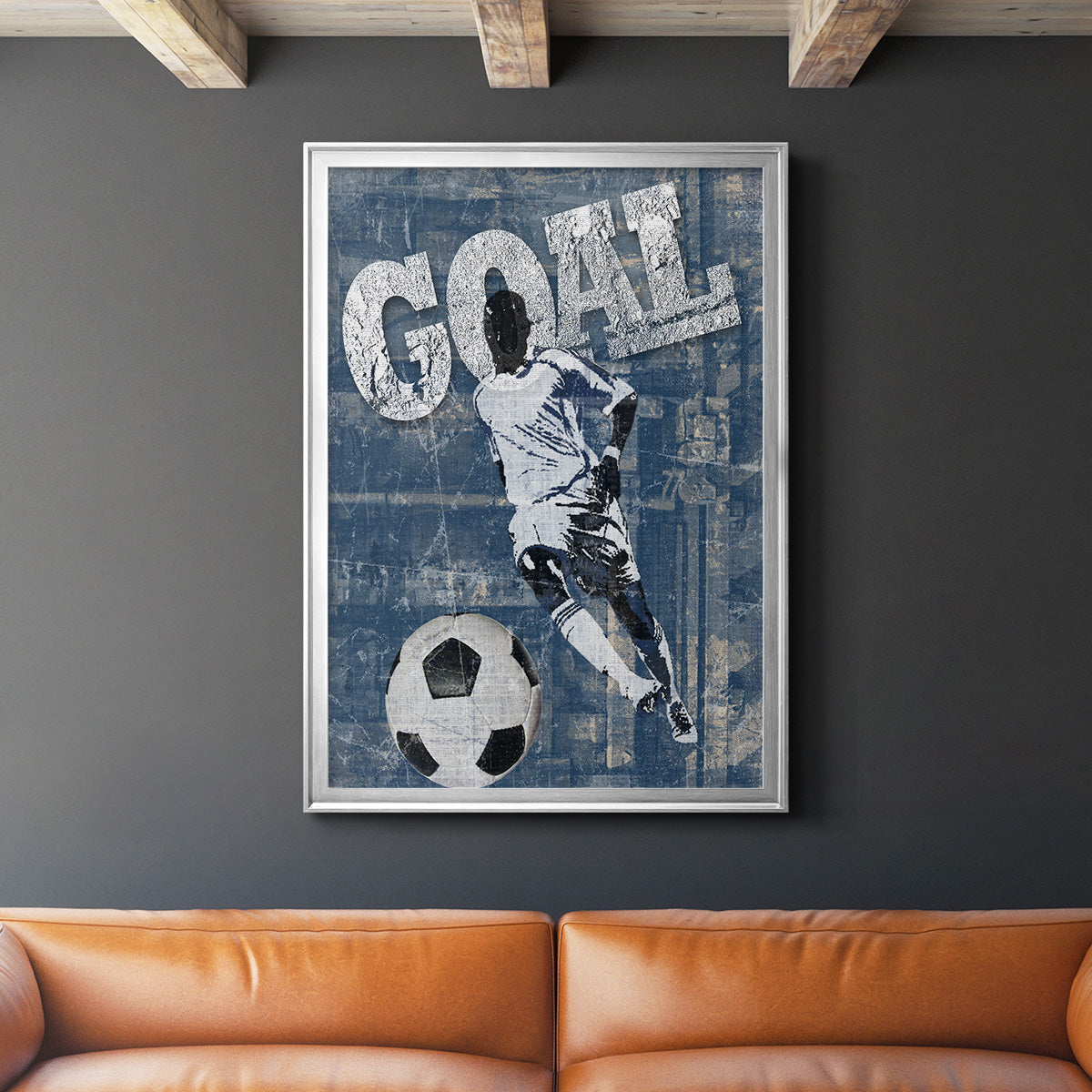 Goal Scorer - Modern Framed Canvas Print