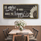 Makes You Happy - Floater Framed Canvas Print