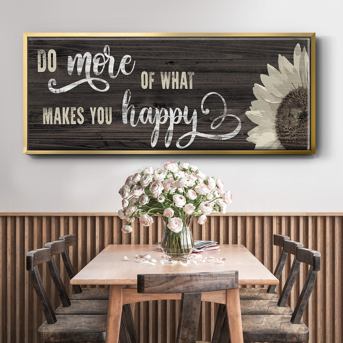 Makes You Happy - Floater Framed Canvas Print