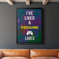 Gamer at Play I - Modern Framed Canvas Print