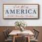 God Bless America - Floater Framed Canvas Print