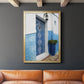 Morocco Door - Modern Framed Canvas Print