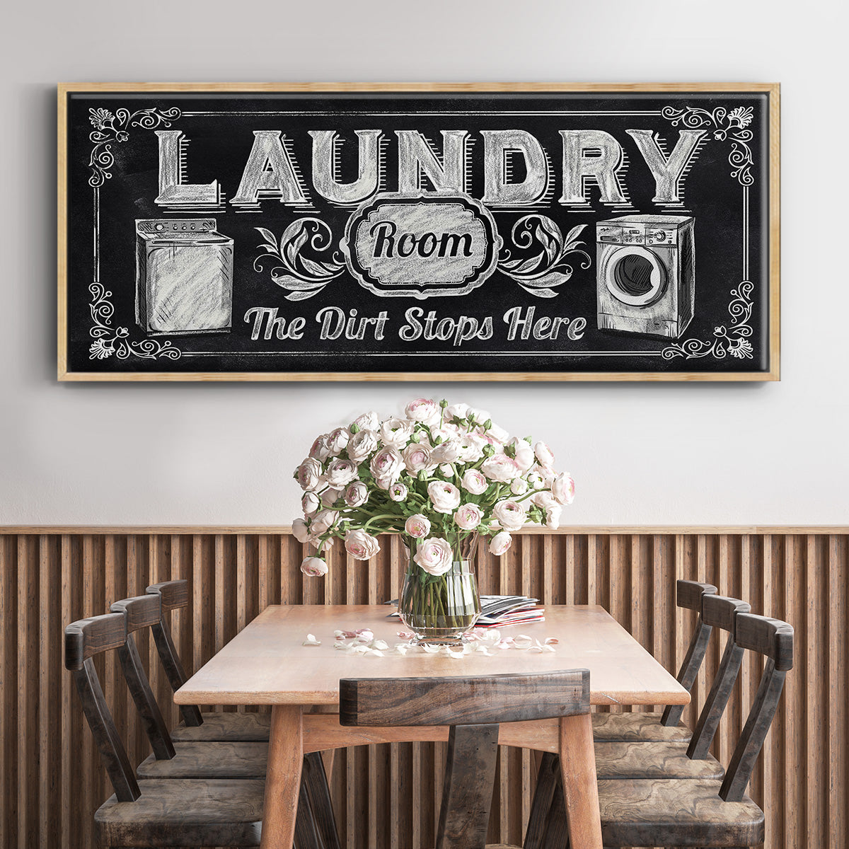 Dirt Stops Here - Floater Framed Canvas Print