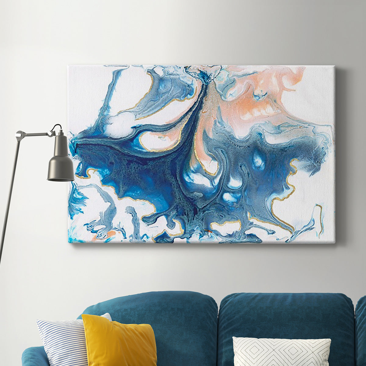 Dancing Blue I - Canvas Art Print