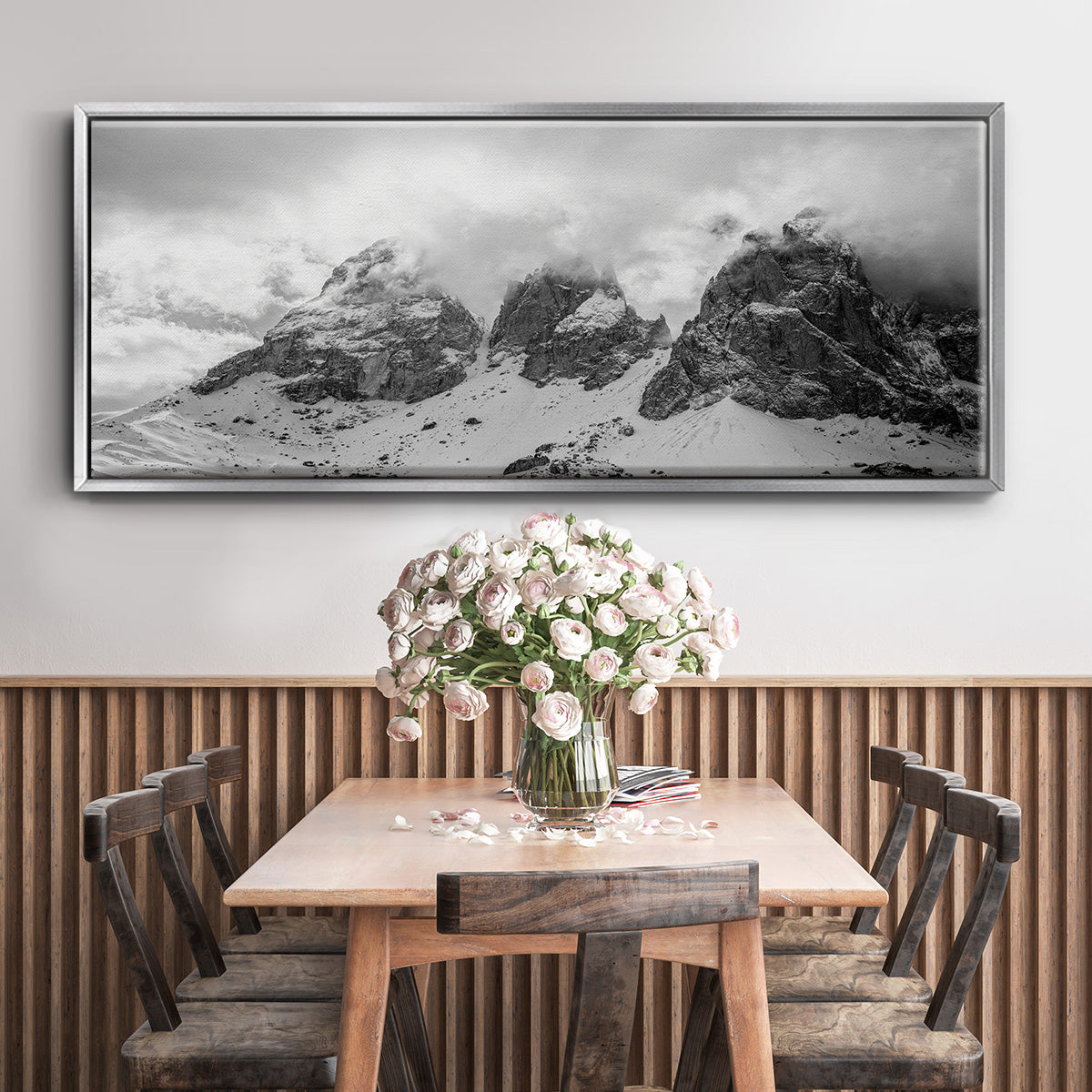 Dolomites - Floater Framed Canvas Print