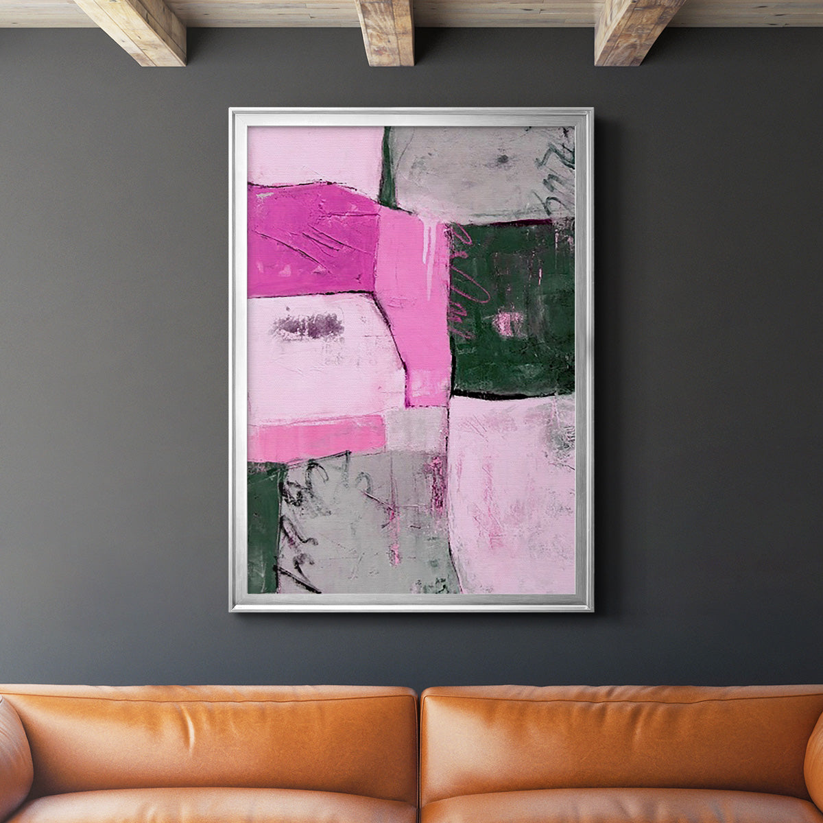 Party Mixer II - Modern Framed Canvas Print