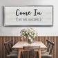 Come In - Floater Framed Canvas Print