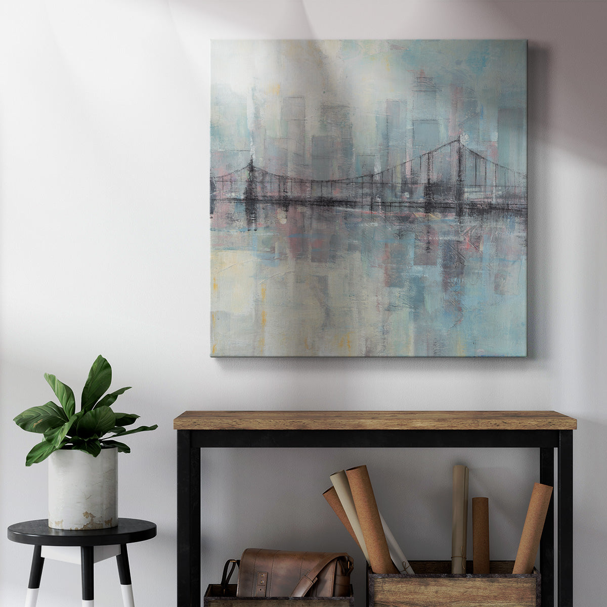 Pastel Cityscape II - Canvas Art Print