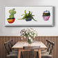 Vibing Succulents I - Floater Framed Canvas Print