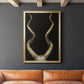 Spiral Antelope Horns -  Framed Canvas Print