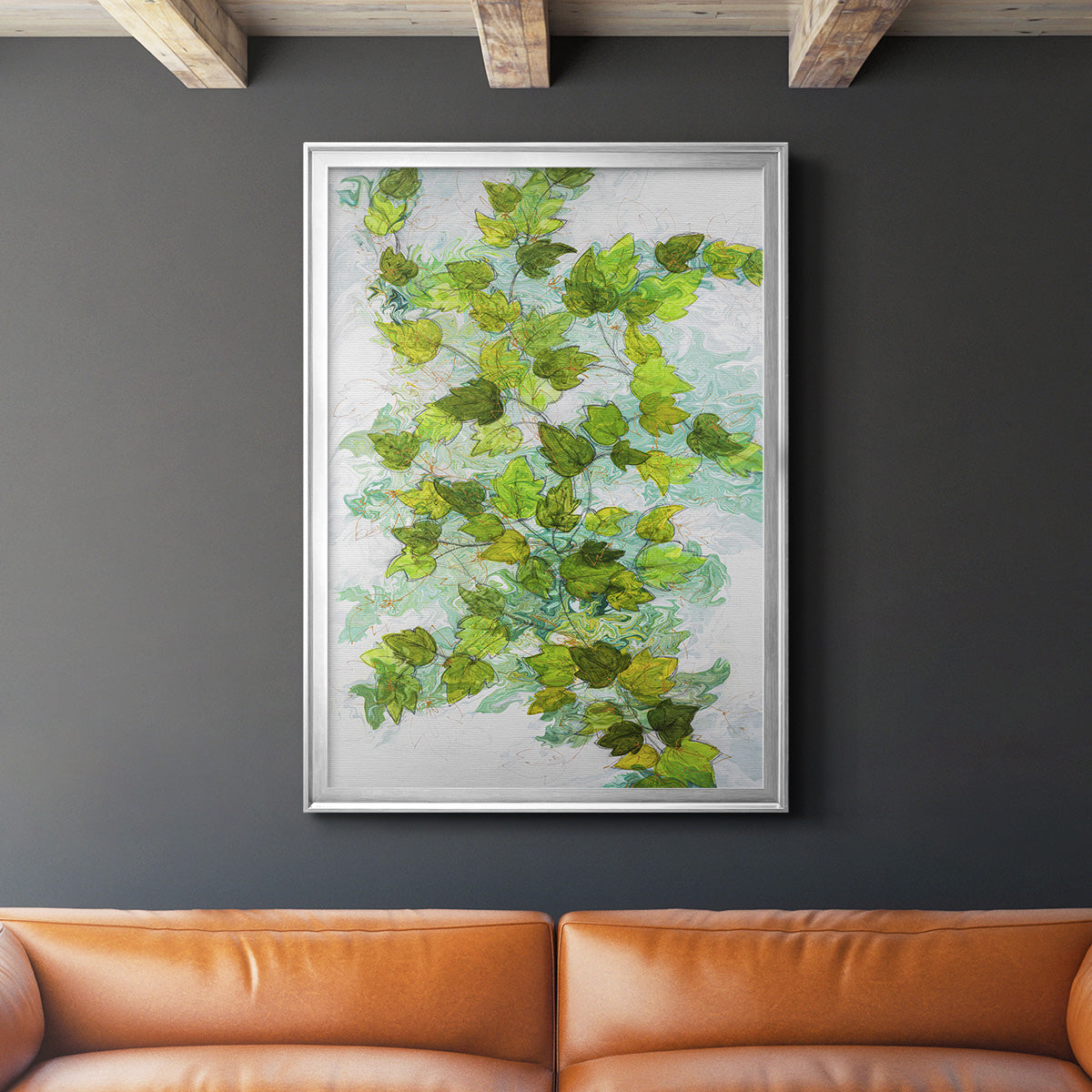 Ivy - Modern Framed Canvas Print