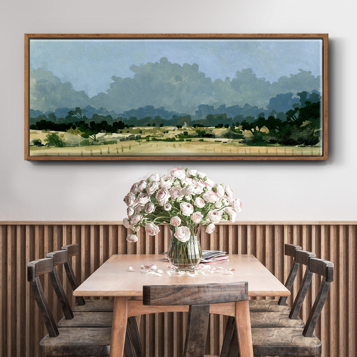 Wild Farmland I - Floater Framed Canvas Print