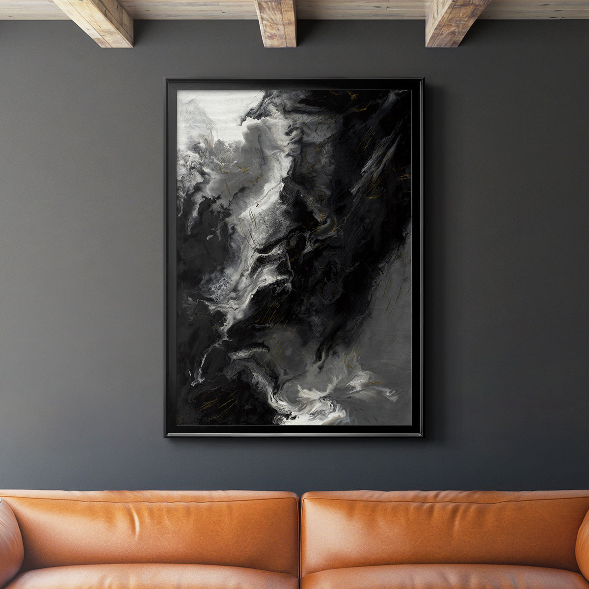 Changes - Modern Framed Canvas Print