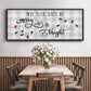 Buffalo Check Merry - Floater Framed Canvas Print