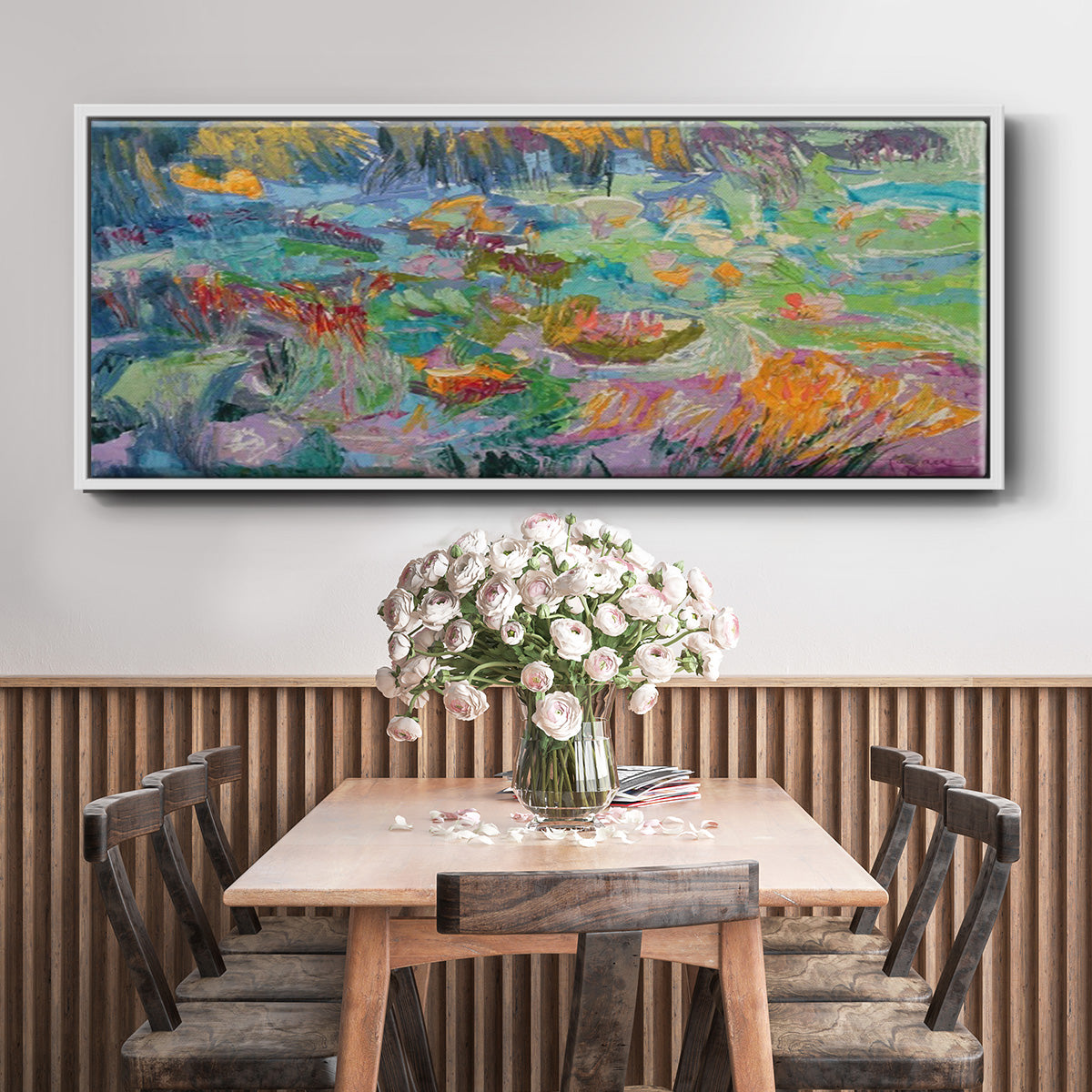 Morning Prayer - Floater Framed Canvas Print
