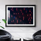 Crimson Constellation - Modern Framed Art Print