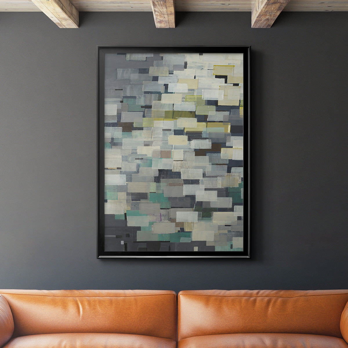 Puzzle Pieces V1 - Modern Framed Canvas Print