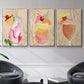 Tropical Cocktail I - Framed Premium Gallery Wrapped Canvas L Frame 3 Piece Set - Ready to Hang