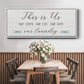 Us and Our Laundry - Floater Framed Canvas Print