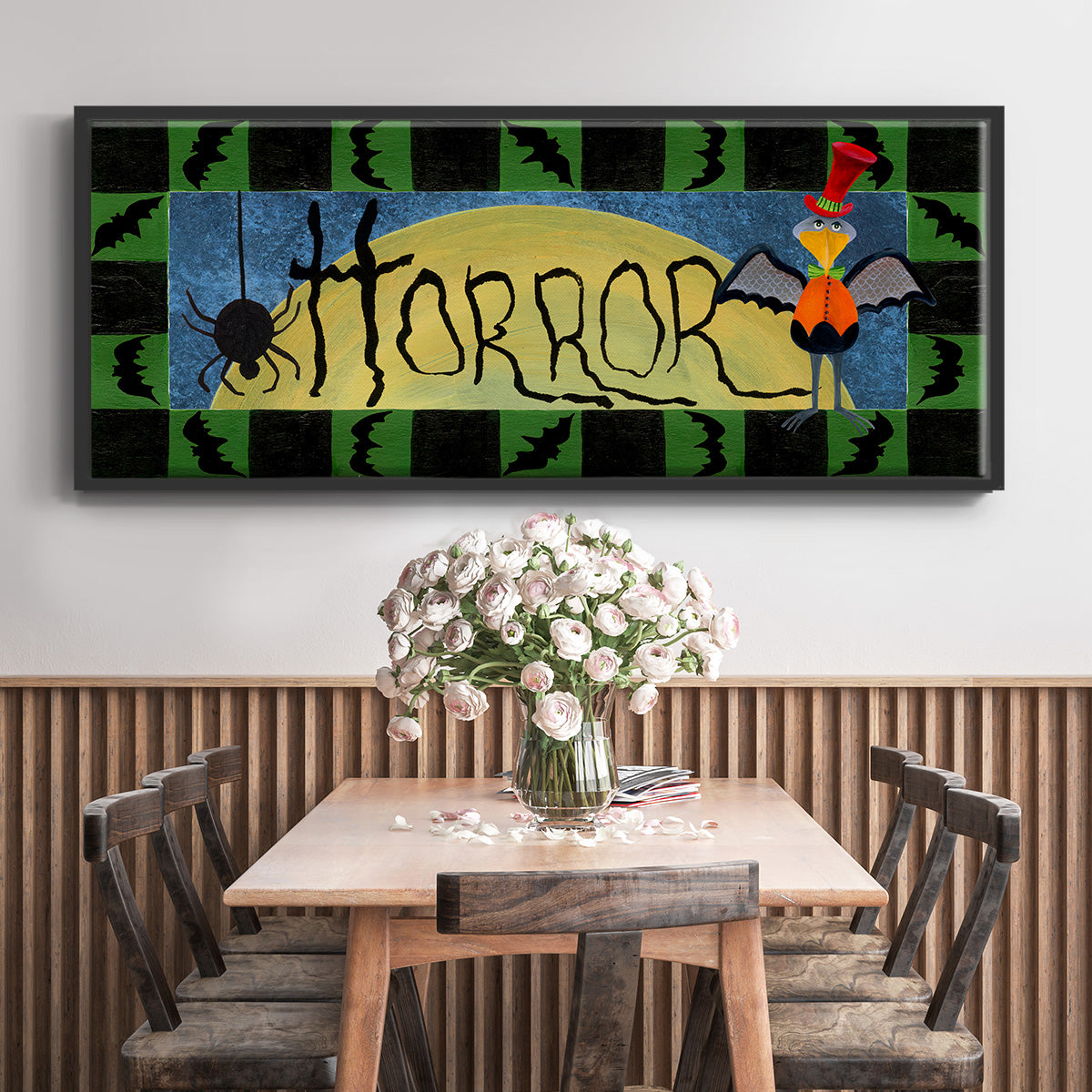 Halloween Trick or Treaters Collection D - Floater Framed Canvas Print