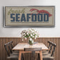 Shoreline Signs I - Floater Framed Canvas Print