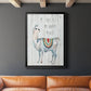 Llama Happy Place - Modern Framed Canvas Print