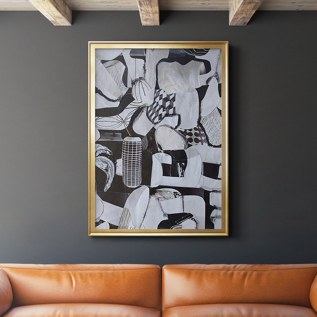 Beverlywood City Forms - Modern Framed Canvas Print