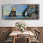 The Rocky Cliffs of Étretat - Floater Framed Canvas Print