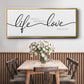 Life Takes You Love Brings You - Floater Framed Canvas Print