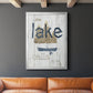 Lake Calls Me - Modern Framed Canvas Print
