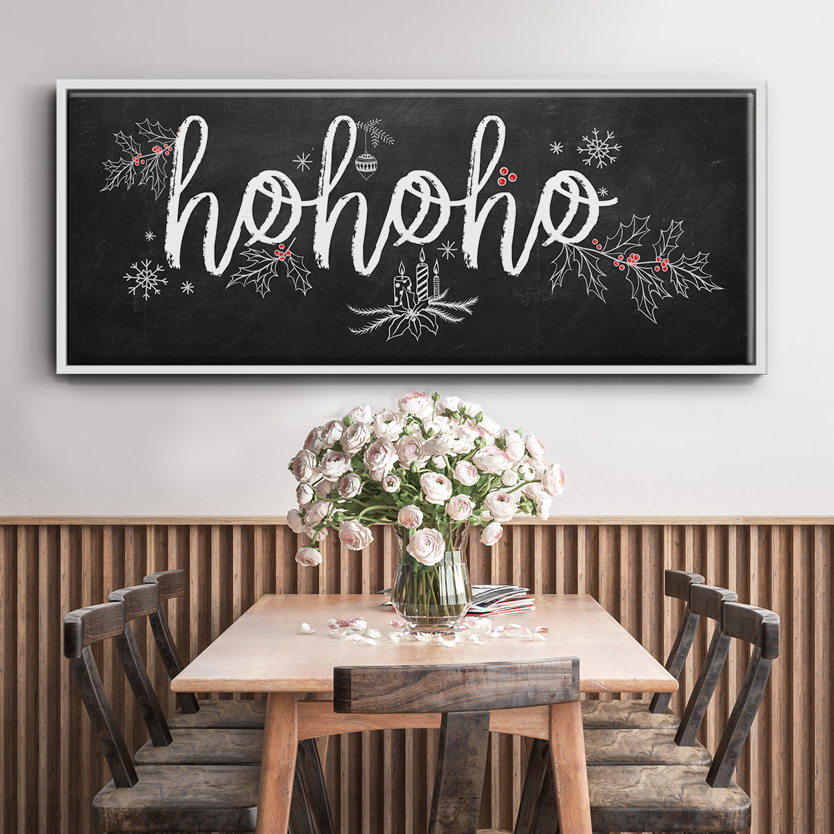 Ho Ho Ho - Floater Framed Canvas Print