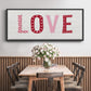 Patterned Love - Floater Framed Canvas Print