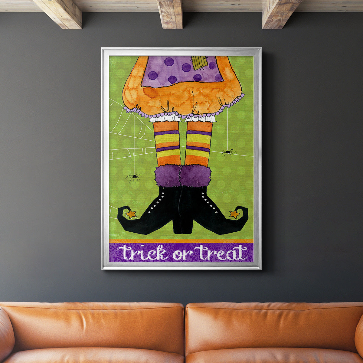 Trick or Treat - Modern Framed Canvas Print