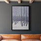 Bare Trees in Winter I - Modern Framed Canvas Print