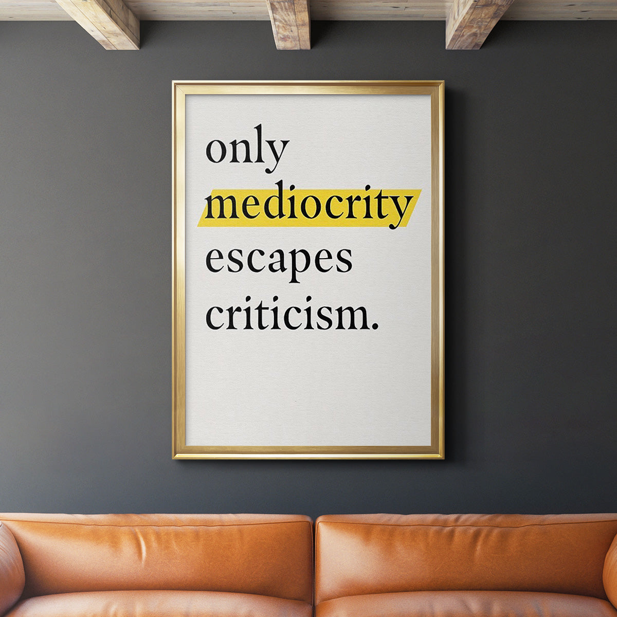 Bro-Inspo II - Modern Framed Canvas Print