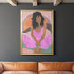 Curly Lady IV - Modern Framed Canvas Print