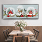 Snow Globe Village Collection D - Floater Framed Canvas Print