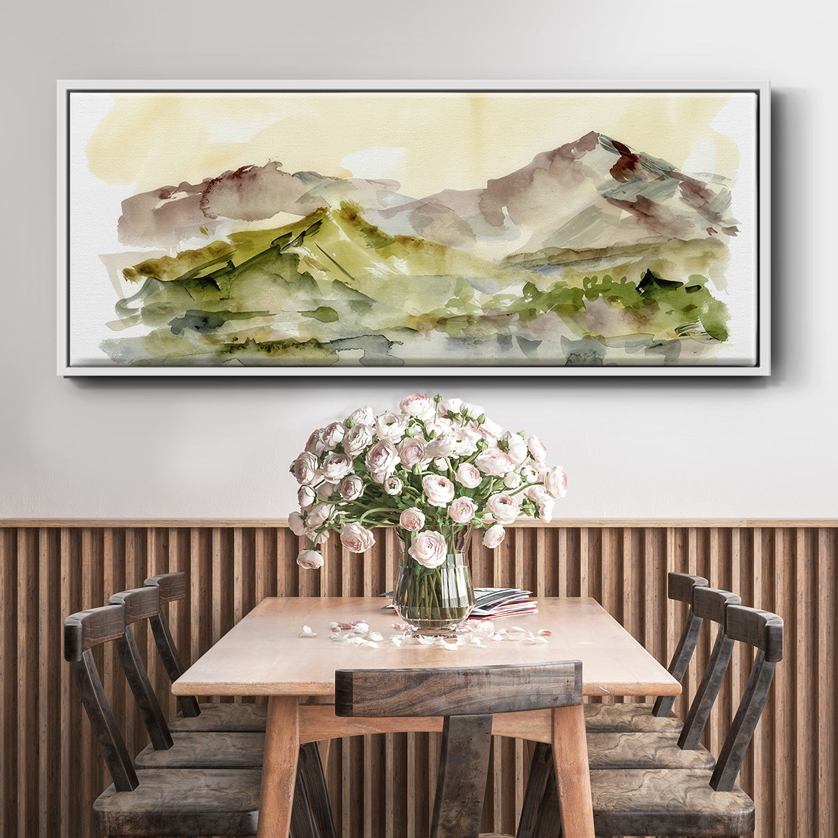 Plum Ridge II - Floater Framed Canvas Print