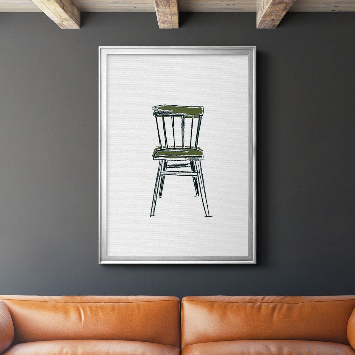 Take a Seat IV - Modern Framed Canvas Print