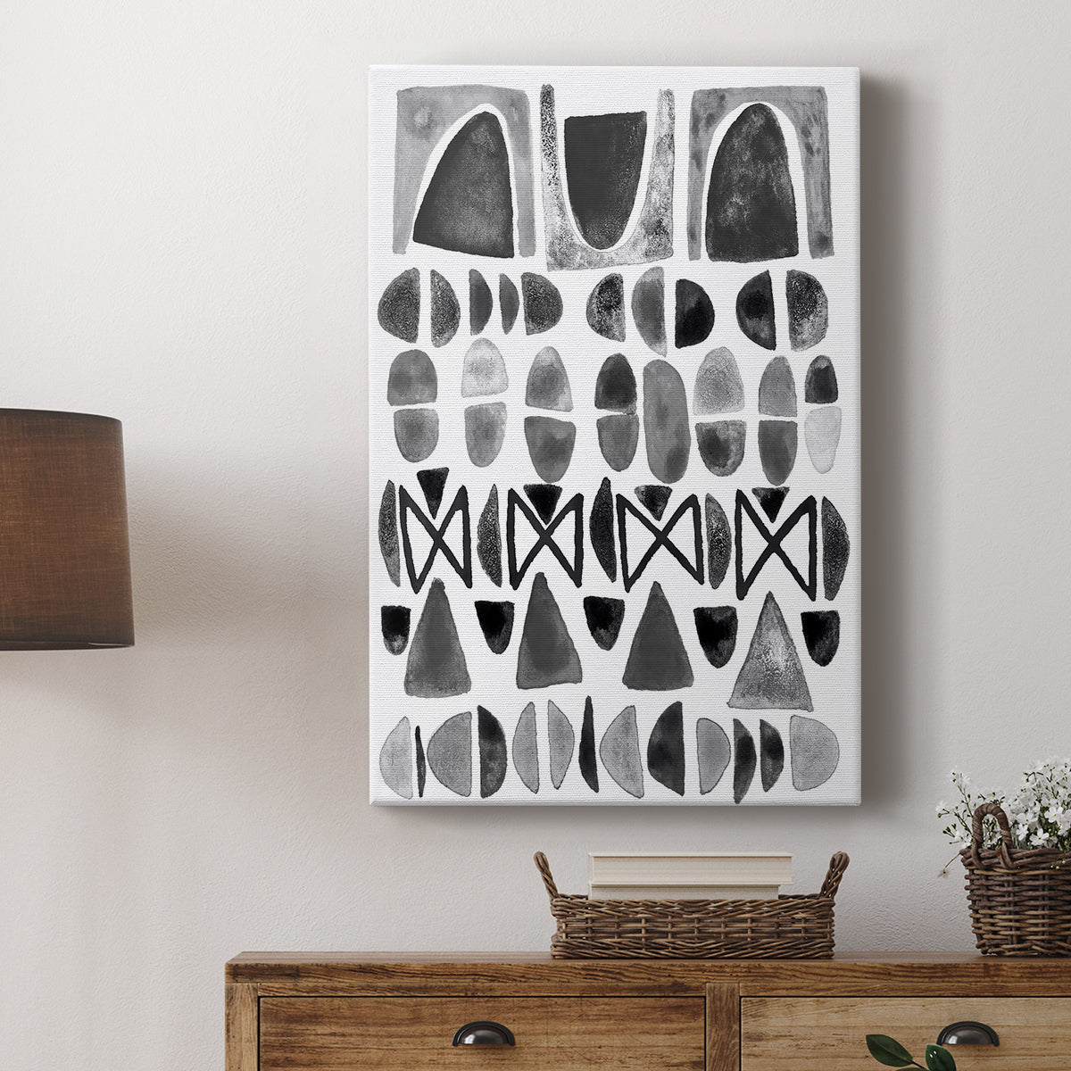 Grey Arches I - Canvas Art Print