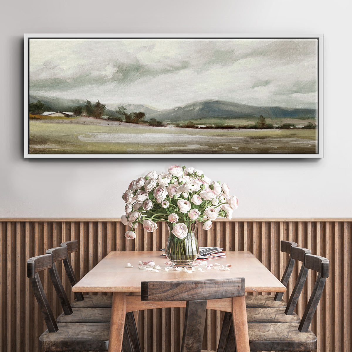 Big Sky Valley - Floater Framed Canvas Print