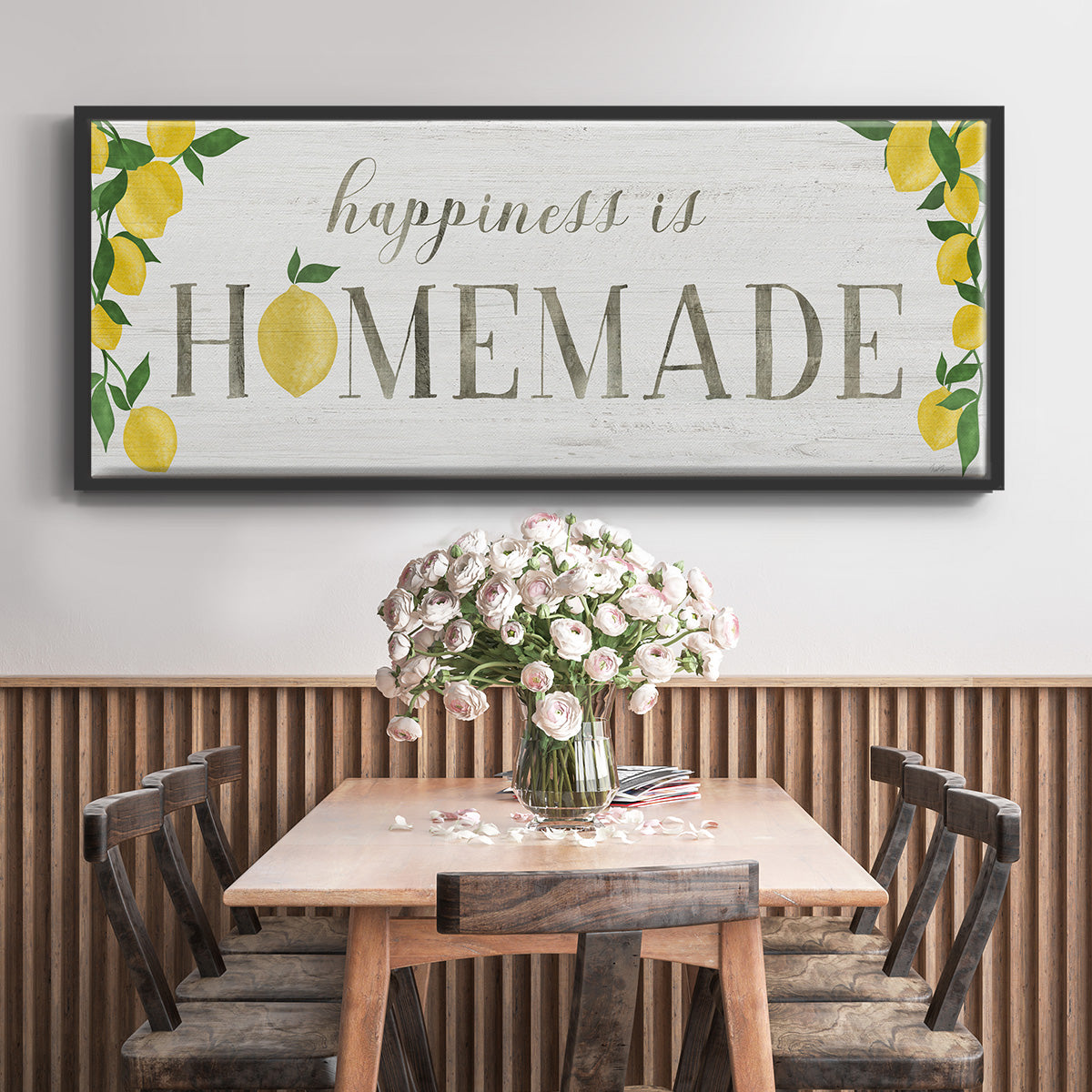Homemade Lemons - Floater Framed Canvas Print