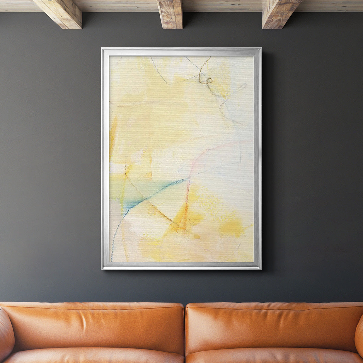 Barxan IV - Modern Framed Canvas Print