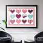 Sweet Valentine Collection A - Modern Framed Art Print