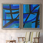 Involved Blues I - Premium Framed Canvas 2 Piece Set - Ready to Hang